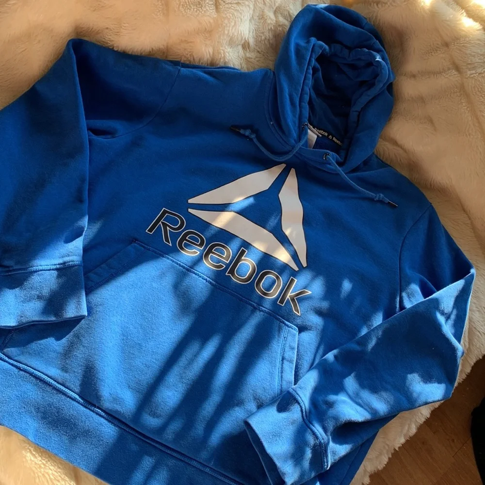 Reebok Hoodie pullover blue jacket tunic top size extra large - Picture 11 of 11